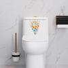 Flower Toilet Seat Lid Sticker Self-Adhesive Toilet Lid Art Decals Removable Peel And Stick Wall Sticker for Bathroom Bathtub Wall Decor