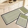 Nordic Style Diatomaceous Earth Floor Mat Set: Dirt-Resistant, Easy to Clean, Two-Piece Long Strip for Kitchen and Entrance.