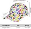Vibrant Rainbow Paw Print Baseball Cap for Women Men Adjustable Snapback Hat Fashion Unisex Hip Hop Hats Casual Trucker Caps