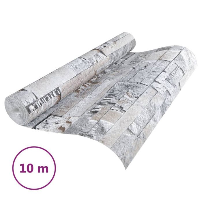 Papier peint 3D aspect de pierre vidaXL