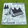 Comfortable Camping Mat Collapsible Beach Blanket Thickened Picnic Carpet  Festival