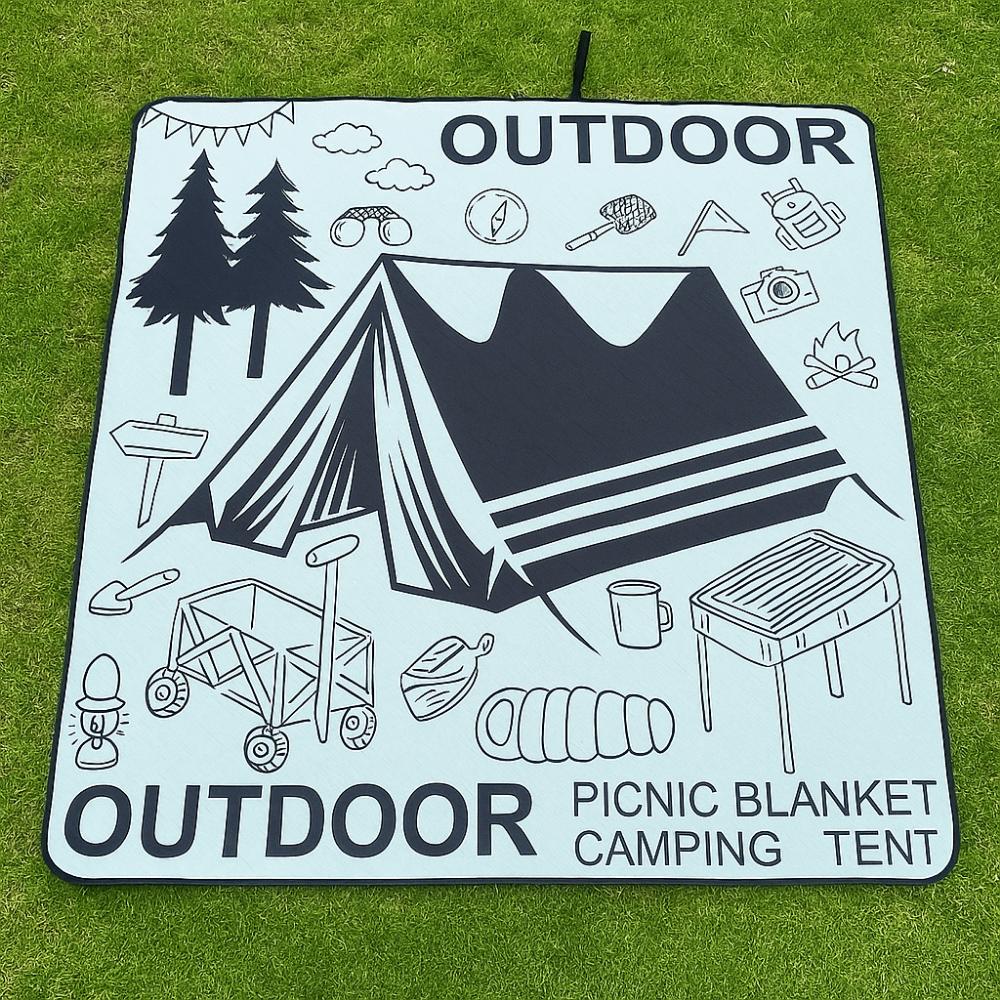 Comfortable Camping Mat Collapsible Beach Blanket Thickened Picnic Carpet Festival
