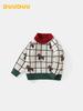DUUDUU Kids' Knitwear: Thick Korean-Style Toddler Sweater for Boys - Autumn/Winter Warmth