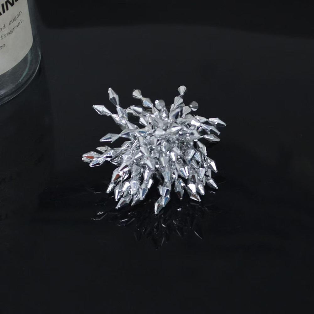 Exaggerated Beaded Crystal Flower Fringe Ring Temperament Ring Opening Adjustable Ladies Fashion Jewelry Accessory