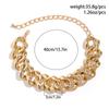 Punk Style Tide Cool Hip-hop Thick Chain Necklace Necklace Exaggerated Geometric Buckle Simple Necklace Jewellery