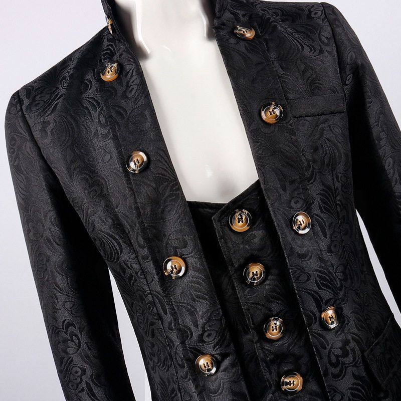 Manysun Original Design Amazon New European and American Men's Coat Fashion Steampunk Retro Uniform Jacket