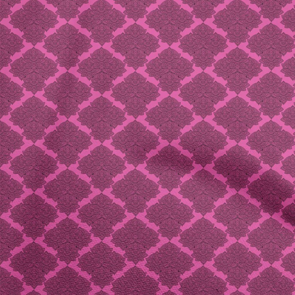 oneOone Cotton Poplin Brown Fabric Asian Block Print Quilting Supplies Print Sewing Fabric By The Yard 42 Inch