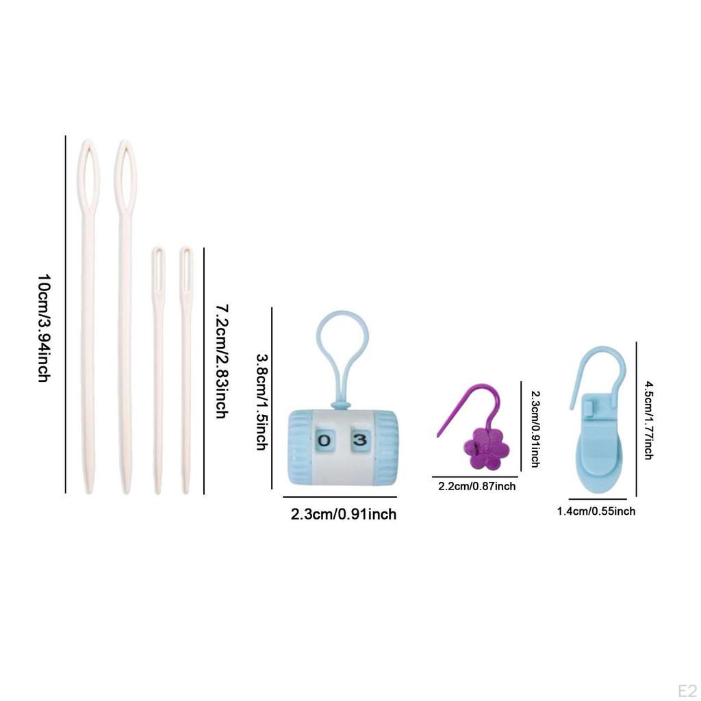 Colorful, Soft, And Cute Multi-function Crochet Markers for Knitting Sewing.