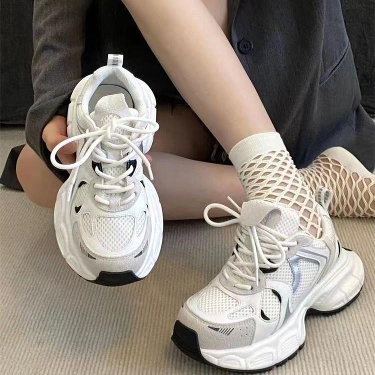 

Shoes women s spring and summer versatile women s shoes platform white mesh shoes breathable sports shoes women s casual shoes 40 белый