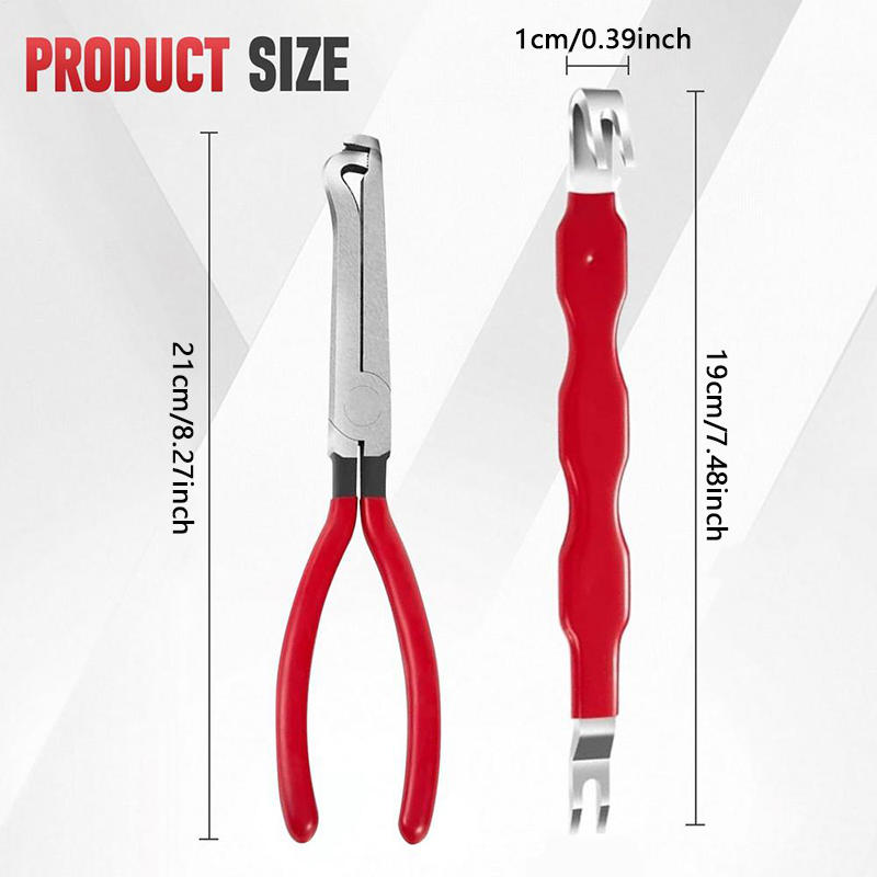 2PCS Carbon Steel Wire Connector Disassembly Tool Set Terminal Removal Pliers Electrical Connector Separator Repair Kit