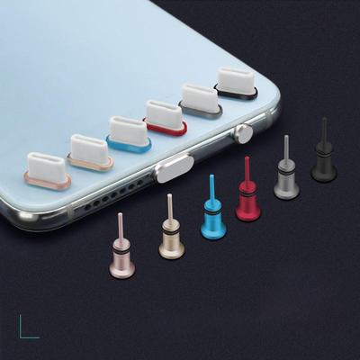 Tapón antipolvo de metal USB tipo C universal para Huawei: protege el puerto de carga y el conector para auriculares
