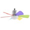 Silent Flower Pattern LED Ceiling Fan with E27 Base, Six Detachable Blades for Home, Bedroom, and Living Room.