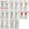 2PCS Curtain Holder Pearl Curtain Buckle Adjustable Curtain Binding Curtains Tie Rope  Kitchen