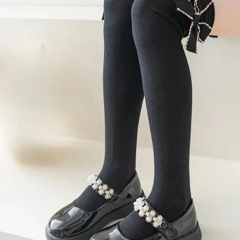 19palcové Dětské krajkové podkolenky s dírkovaným vzorem Měkká bavlna Roztomilé Dětské Dívčí Tenké Síťované Prodyšné Dlouhé Ponožky Pro 1-15 letou dívku