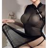 Sex underwear cheongsam spice girls sexy pajamas high split cheongsam pure desire sexy mesh see-through robe free women