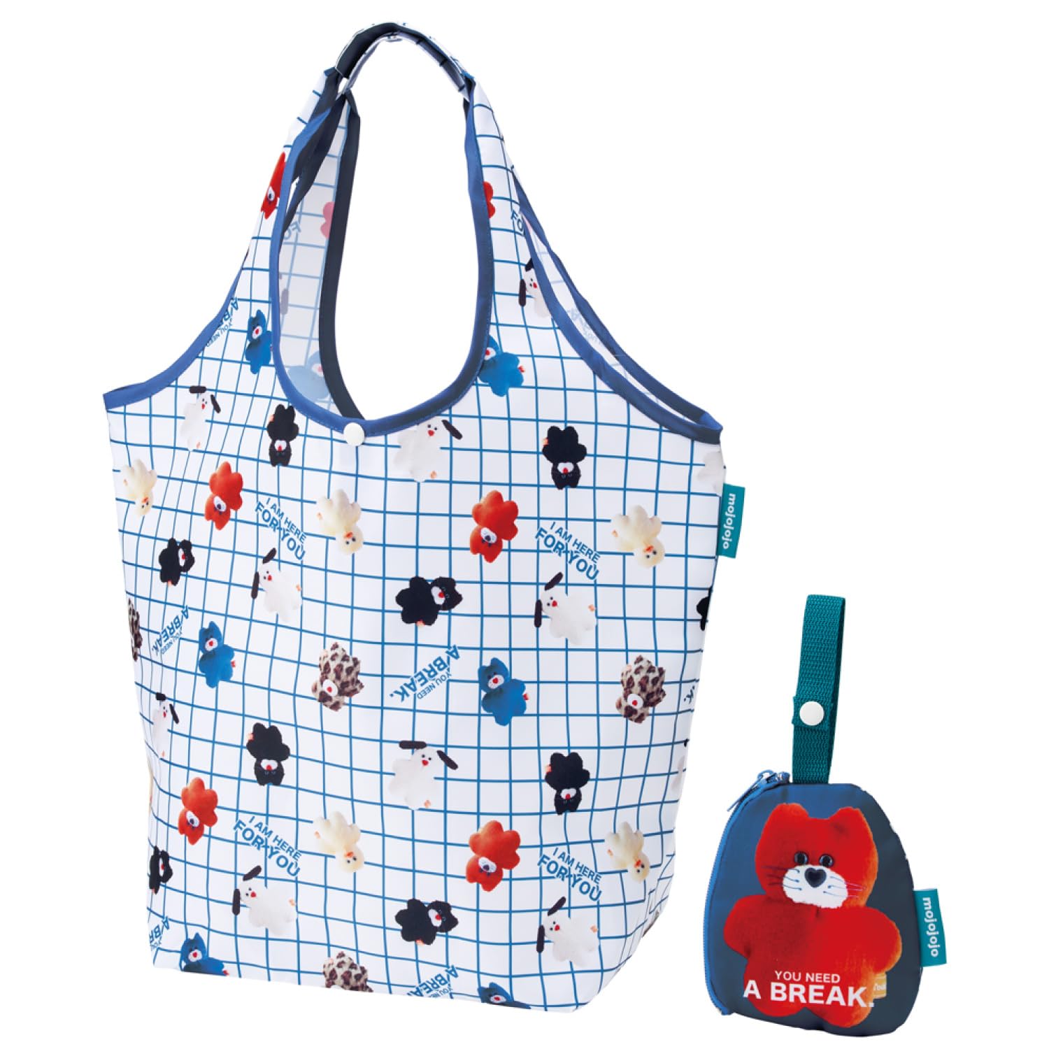 Shopping Eco Bag 6 and 738104 [mojojojo] (Blue) (Ages up) синий