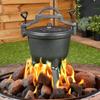 Hungarian Hunting Cast Iron Pot for Roasted Roasts, Campfire, 4l
