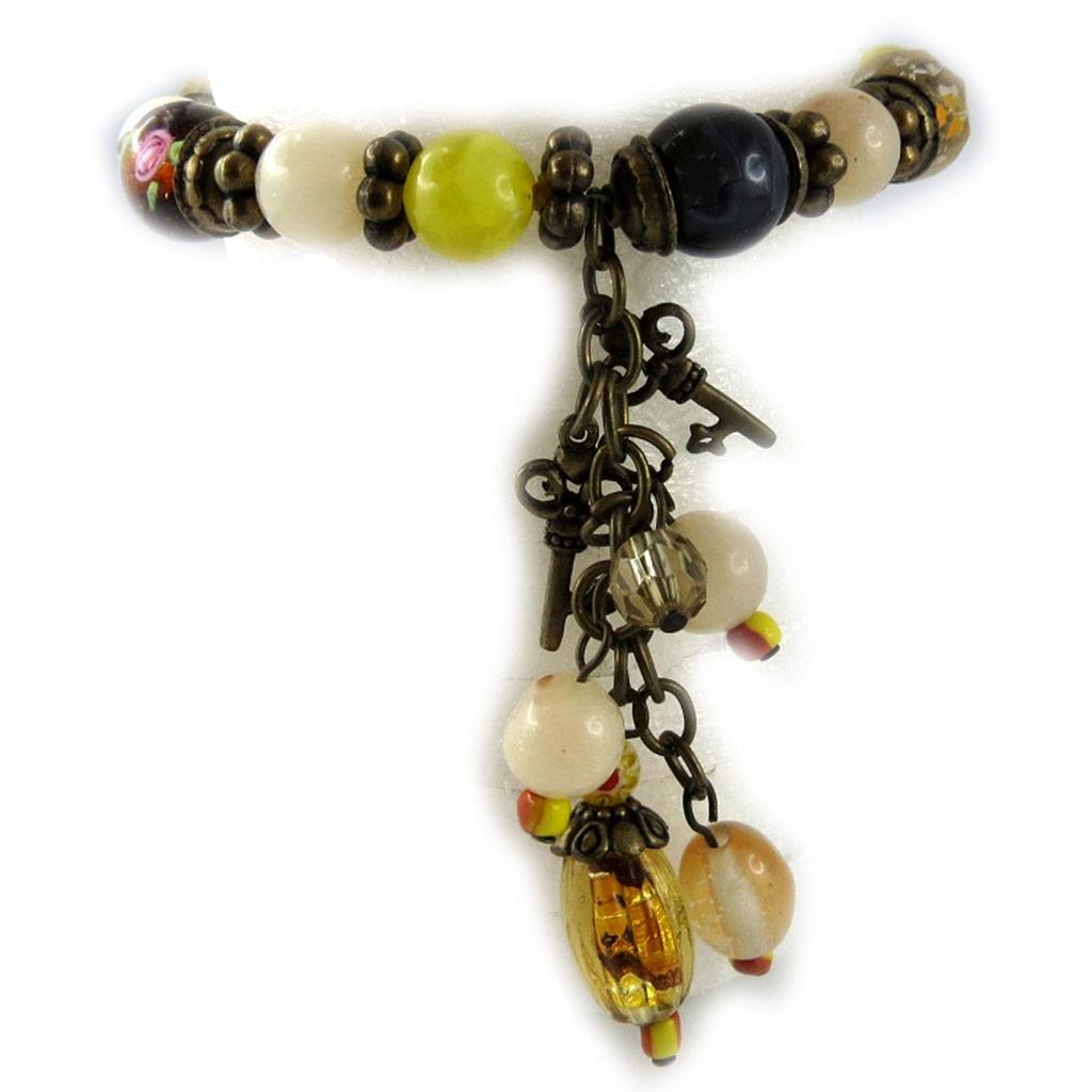 Les Trésors De Lily [L0918] - Amber 'Kilimanjaro' Designer Bracelet