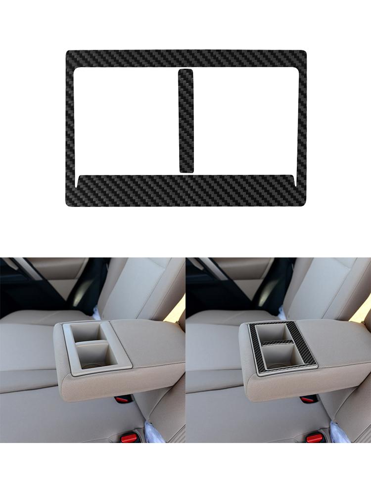 Black For Toyota RAV4 2013-2015 Car Interior Button Panel Decoration Protection Carbon Fiber Sticker Auto Styling Accessories