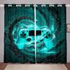 Gaming Gamer Drapes Drapes for Boys Bedchamber Windowpane Treatments Teens Gaming Decoration Windowpane Drapes Windowpane Cortinas 2Pieces
