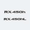 3D glänzend schwarze Buchstaben RX200t RX270 RX300 RX350 RX450h RX450hL HYBRID Emblem für LEXUS Auto Fender Trunk Rear Logo Aufkleber