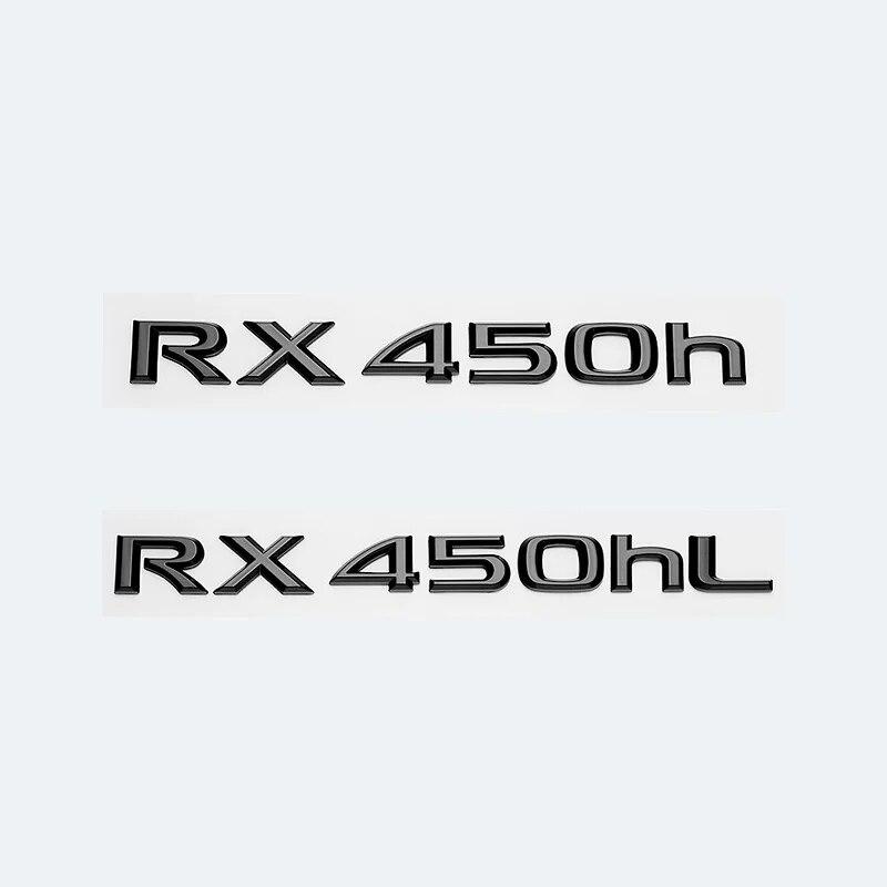 3D glänzend schwarze Buchstaben RX200t RX270 RX300 RX350 RX450h RX450hL HYBRID Emblem für LEXUS Auto Fender Trunk Rear Logo Aufkleber