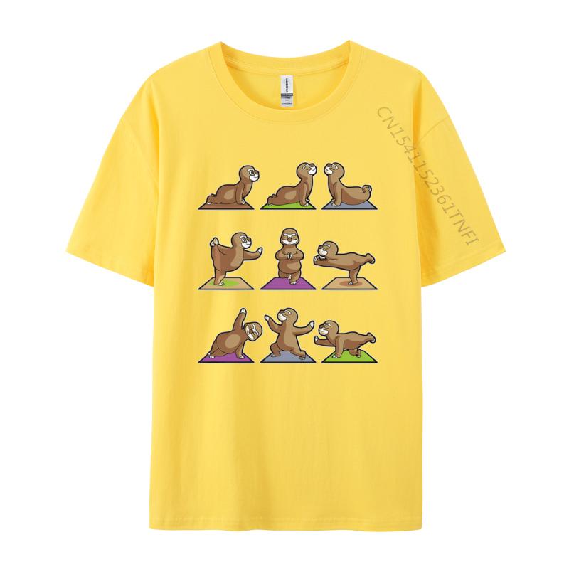 Sloth Sloth Yoga Poses Sports Gymnast Tshirt Mens Designer Clothes Cotton T Shirt Men TShirt Sports T Shirt Men
