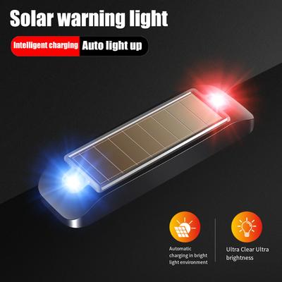 Solární výstražné světlo pro auto a motocykly LED svítilna indikátor v noci výstražné blikající světlo