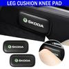 For Car Interior Leg Knee Rest Pad Leather Cushion Accessories Kamiq MK3 Roomster Rapid Kodiaq Karoq Fabia Enyaq Xkbf53