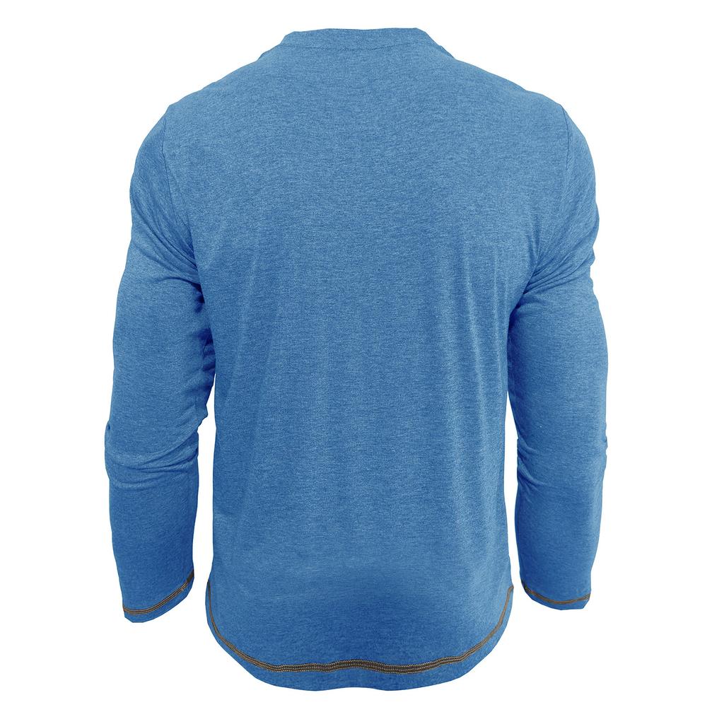 Herren Henley Kragen Langarm T-Shirts Einfarbig Frühling Herbst Freizeit T-Shirt Herren