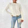 Women's Autumn And Winter New Round Neck Pullover Casual Bottoming Machine Knitting Pearl Beading Long-Sleeved Jumper