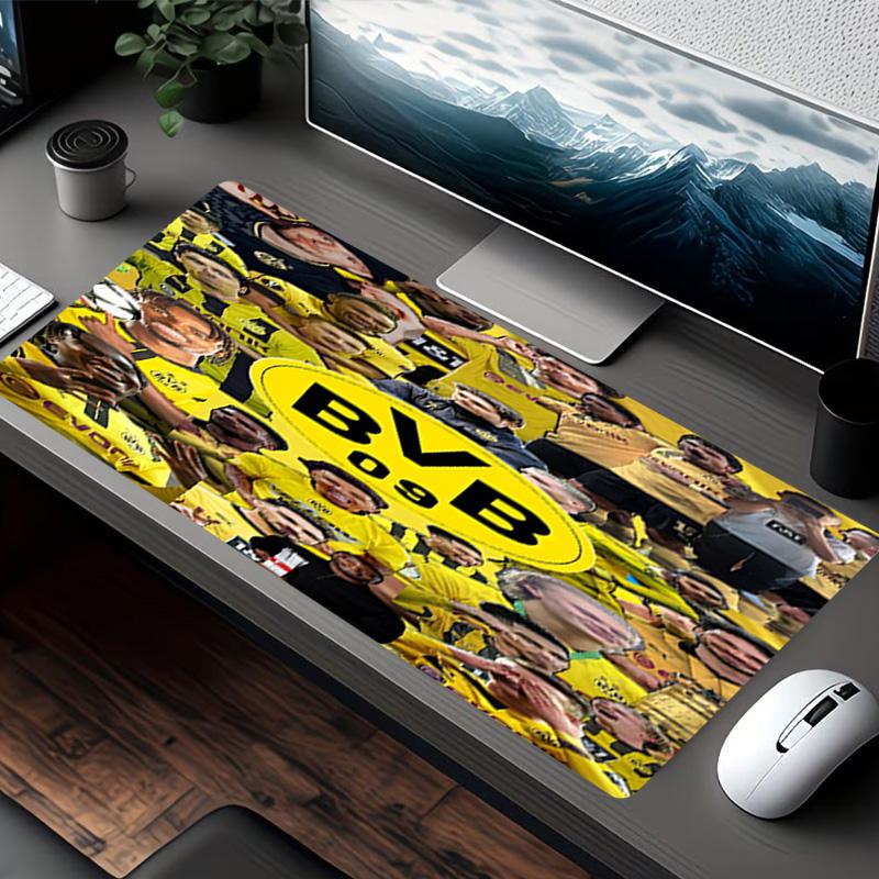 Borussia Dortmund Print Mauspads, für Tastaturpad Laptop PC Matte für Büro Heimgebrauch, Schreibtischdekoration, Perfektes Geburtstagsgeschenk für Gamer
