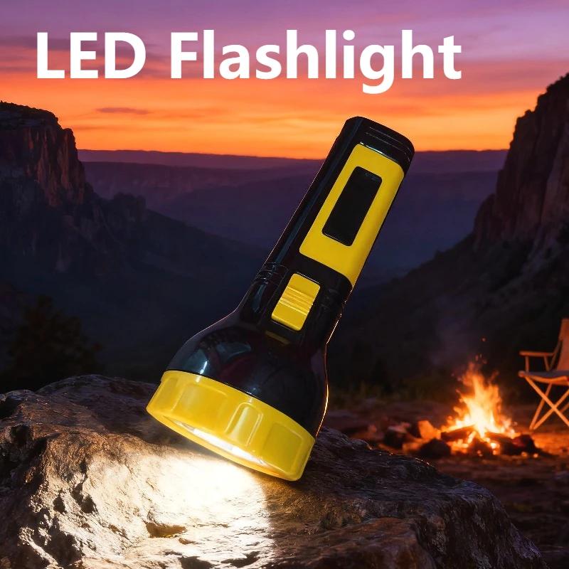 Outdoor Long Range Torch Emergency Light Multi-function LED Flashlight Adjustable Flashlight Outdoor Camping Light Safety Tools