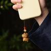 Cute Zodiac Horse Key Chain Cartoon Sandalwood Bag Pendant Handmade Rope Lanyard Chinese Style Key Ring Car Key Chain Pendant