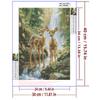 5d DIY Diamond Painting Cross Stitch Cute Little Deer Diamond Embroidery Animal Mosaic Full Round Drill Home Decor
