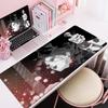Gaming Mouse PadLarge Desk Mat Antislip Base Stitched Edges Red Sakura Anime Girl Print Keyboard Pad for Gamer Office Home