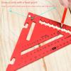 Multipurpose Triangle Ruler Double Sided for Angle/Depth/Cylinder High Precision Aluminum Alloy Triangle Ruler Tool