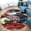 Chainsaw Man Round Area Rug Carpet Rug For Living Room Bedroom Sofa Playroom Decor Nonslip Floor Mat