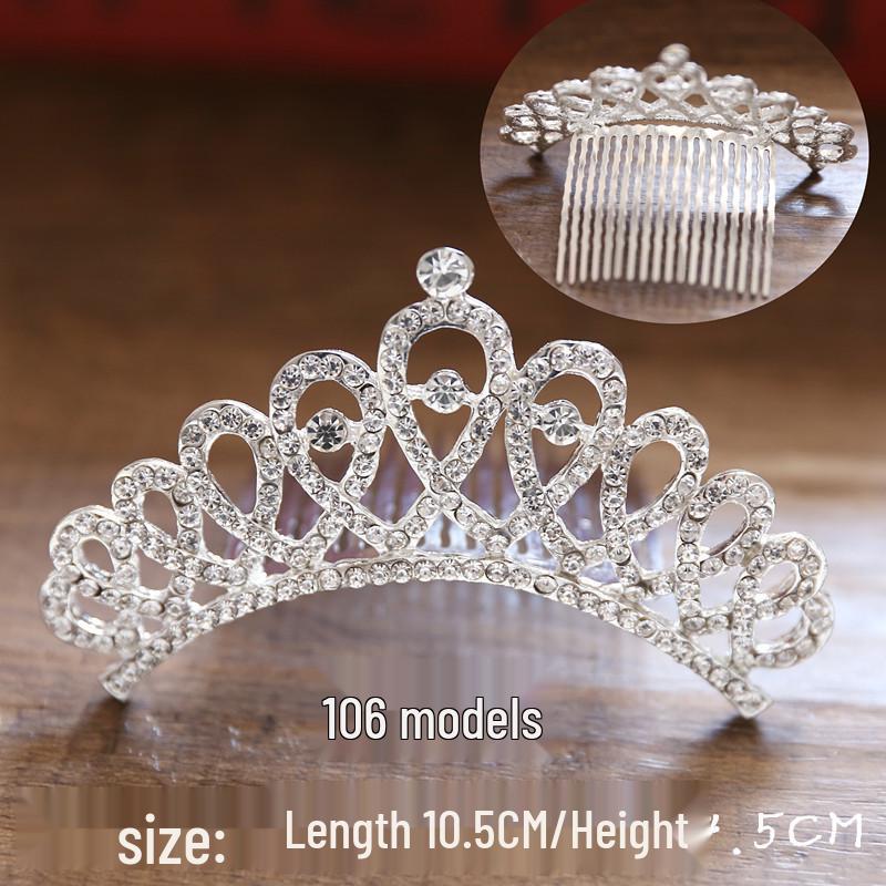Korean Bridal Rhinestone & Pearl Hair Comb