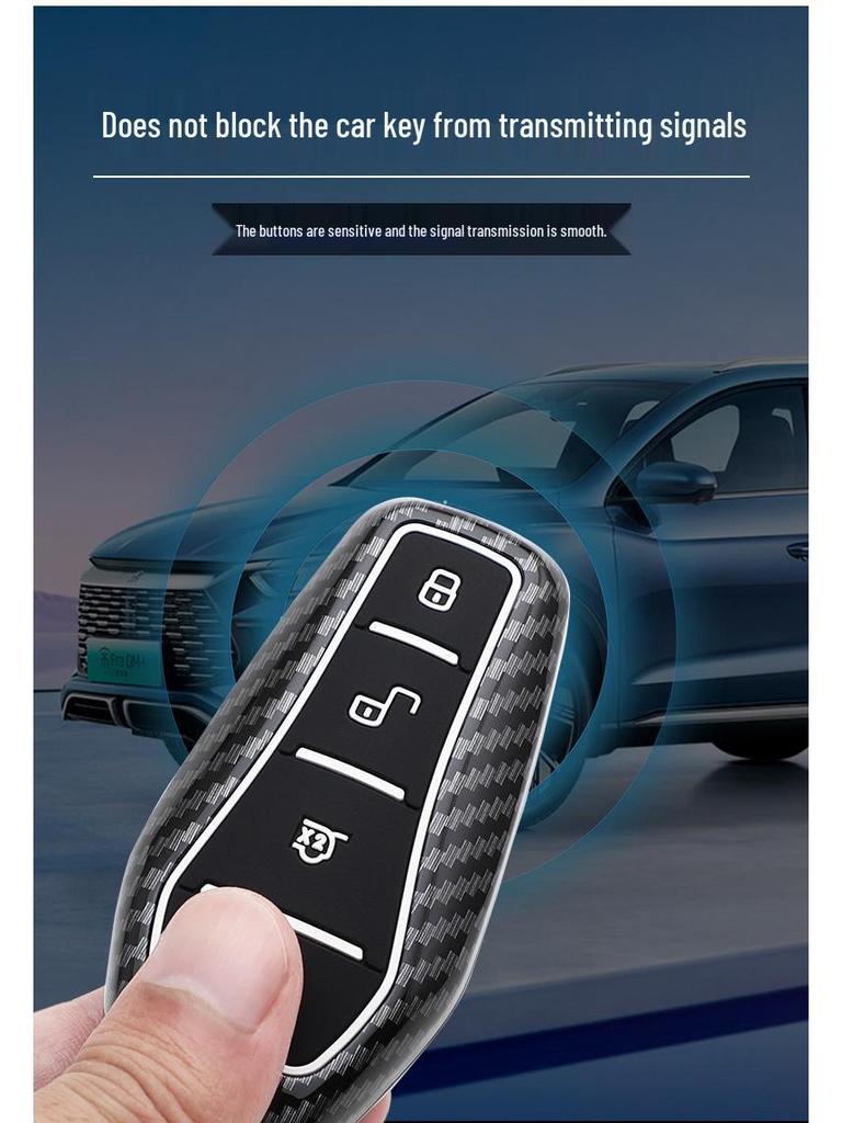 BYD Song Plus Key Case for 2021-2025 Models - Compatible with Song Pro, Song Ld/Max EV Car Accessories Shell