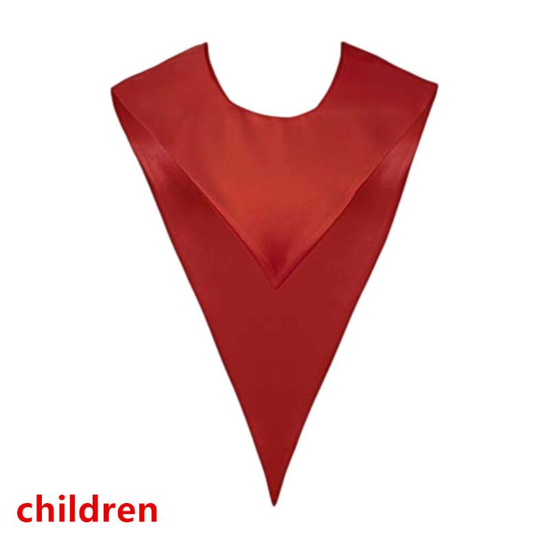 V Shape V Stole Plain Design Reversible Choir Stole Solid Color Solid Color Stole Unisex Academic Celebration Accessories A2
