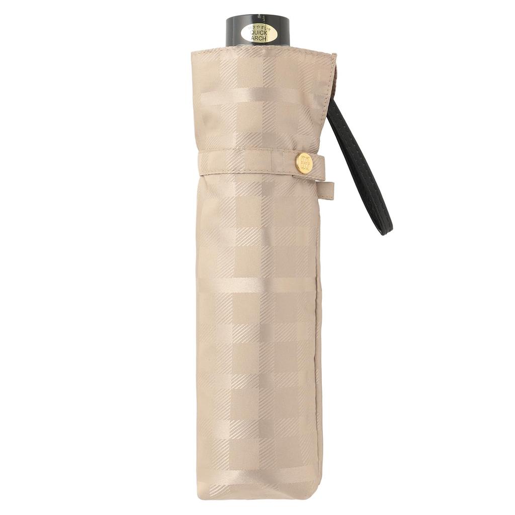 Moonbat Folding Beige [Dachshund] Umbrella, Piece-Dyed Jacquard, 21-125-11162-02,
