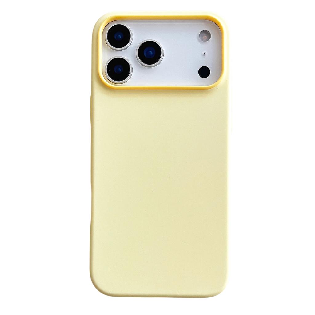 For iPhone 17 Pro Max Case Dual Color Liquid Silicone Phone Cover Large Camera Cutout