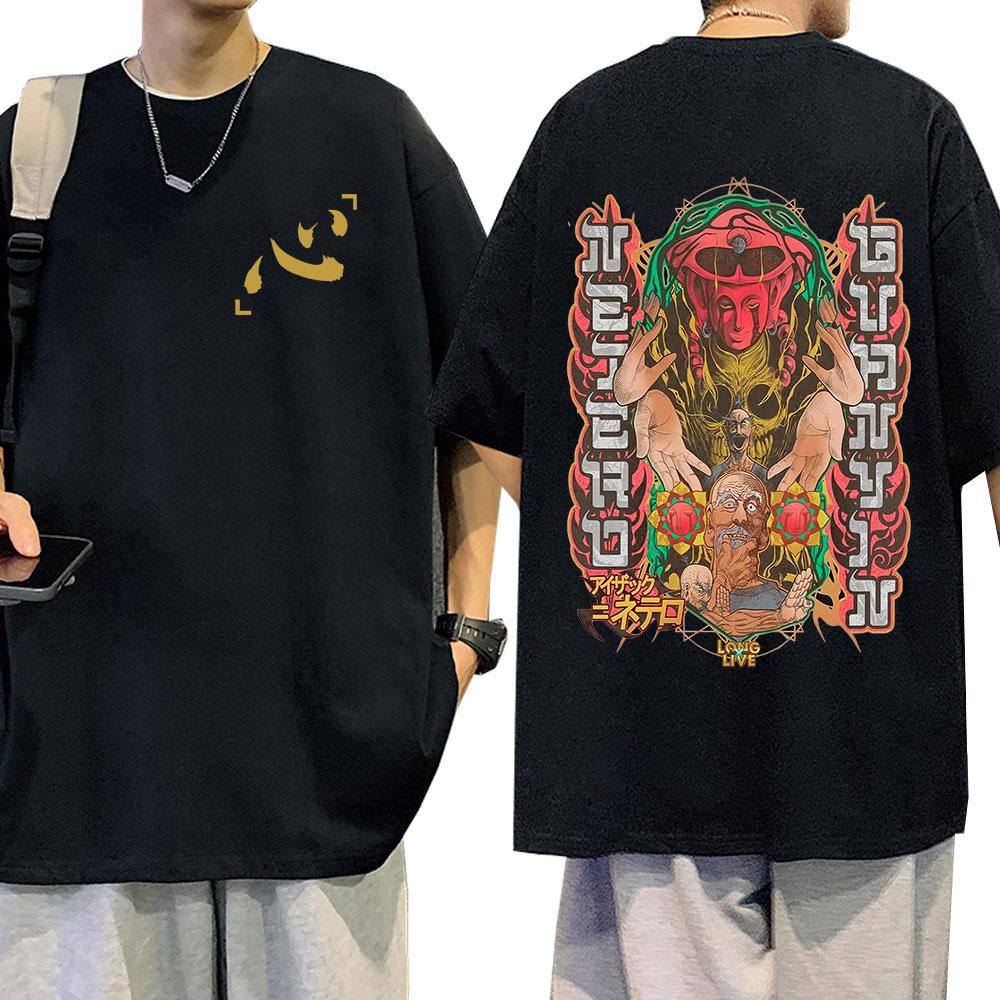 Anime Hunter X Hunter Aizakku Netero T Shirt Men Women Clothing Harajuku T-shirt Oversized Casu