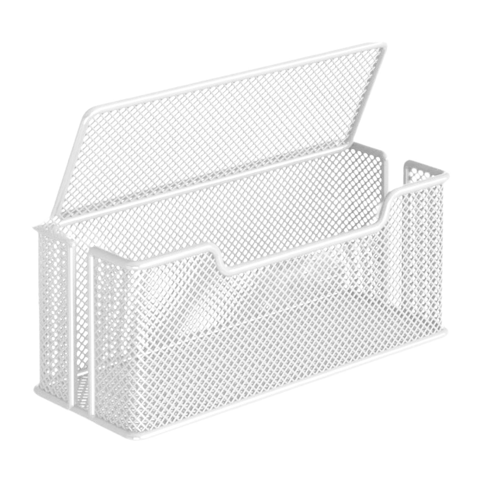 

Cable Management Box Holder Protective 2 Open Slots Cords Decorative Cord Storage Caddy for Home Living Room Bedroom білий