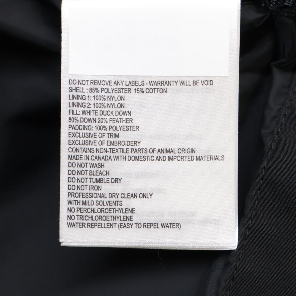 CANADA GOOSE Domestically authorized 3824LB Lindale Black Disc Down Jacket Jacket blackUsed