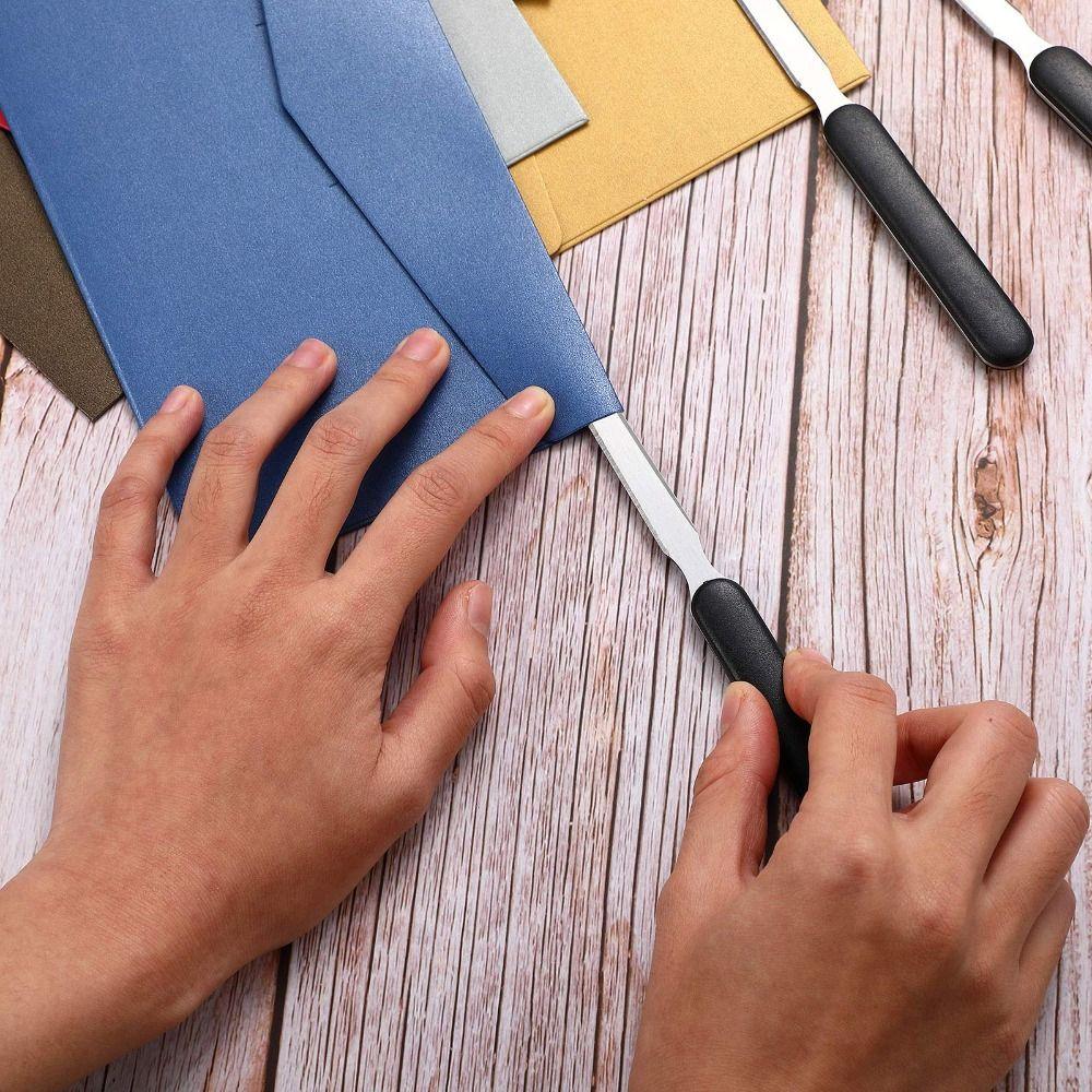 3 Deler Brevåpner Rustfritt Stål Brevåpner 3 Deler Konvoluttsplitter Åpne Brev Kontor