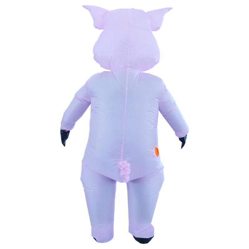 Unisex Pink Pig Inflatable Costume for Festivals and Stage Performances