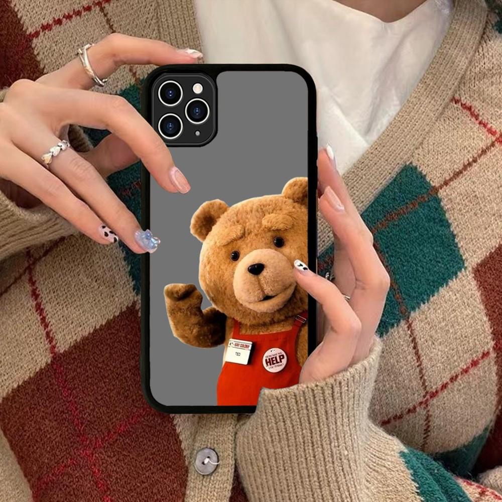 Ted Bear Phone Case Silicone PC+TPU For For IPhone 11 12 13 14 15 16 Plus Pro Max Cover