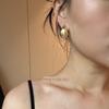 Water Drop Earrings Veneer Ear Earrings 925 Silver Needle Anti-Allergy Fancy Graceful Earrings Female Fashion Ins Earrings